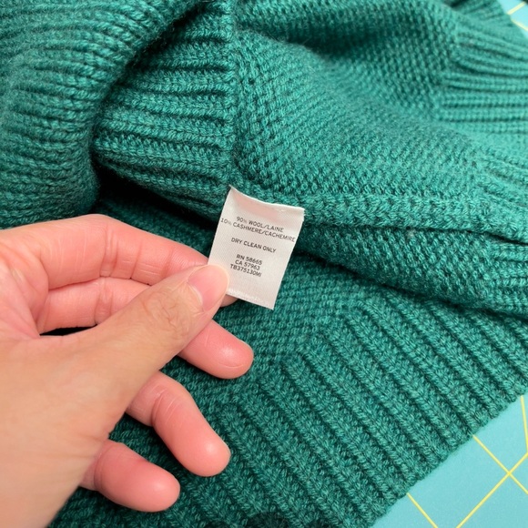 BNWOT Something Navy Green Sweater (T&B) - Picture 7 of 7